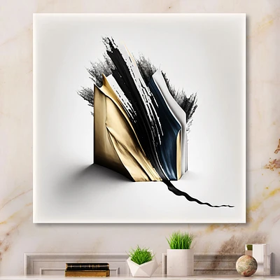 Black And Gold Cubic Expression VI Wall Art