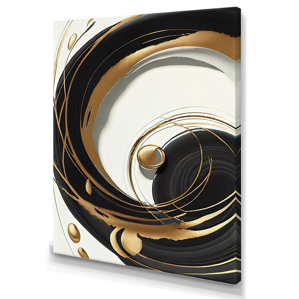 Gold Glamour Circle Wall Art