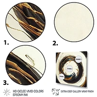 Gold Glamour Circle 1 Wall Art