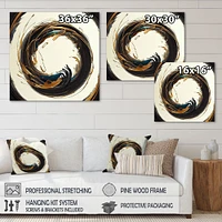 Gold Glamour Circle 1 Wall Art