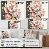 Pink And Gold Orchid Flower Wall Art