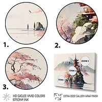 Japanese Landscape Watercolor I Wall Art