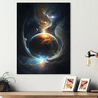 Deep Space Planet Fusion IV Wall Art