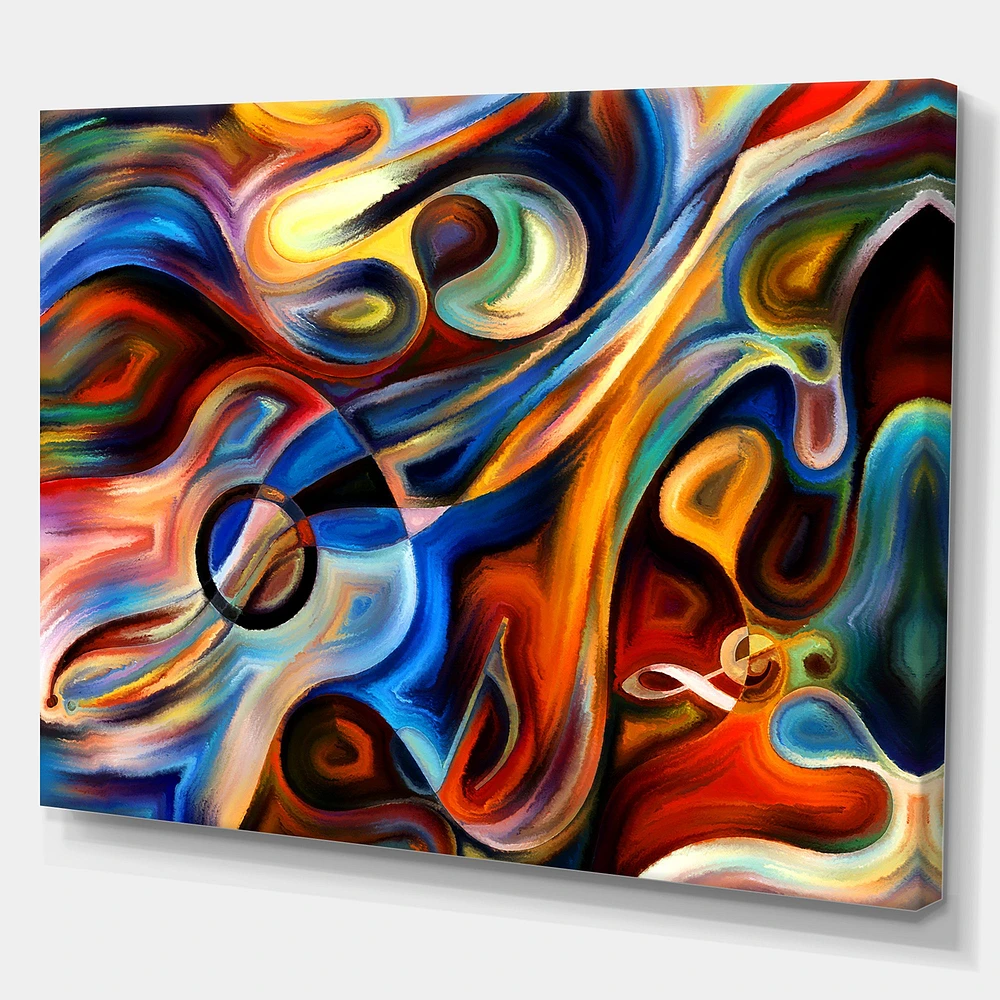 Abstract Music and Rhythm  Canvas Art Print