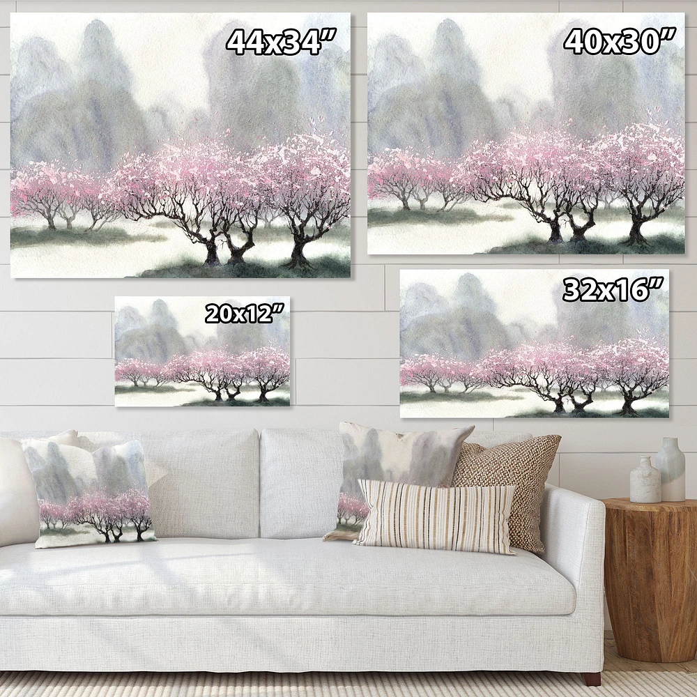 Toile imprimée « Flowering Trees at Spring »