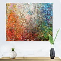 Board Stained Abstract Art  Canvas Print