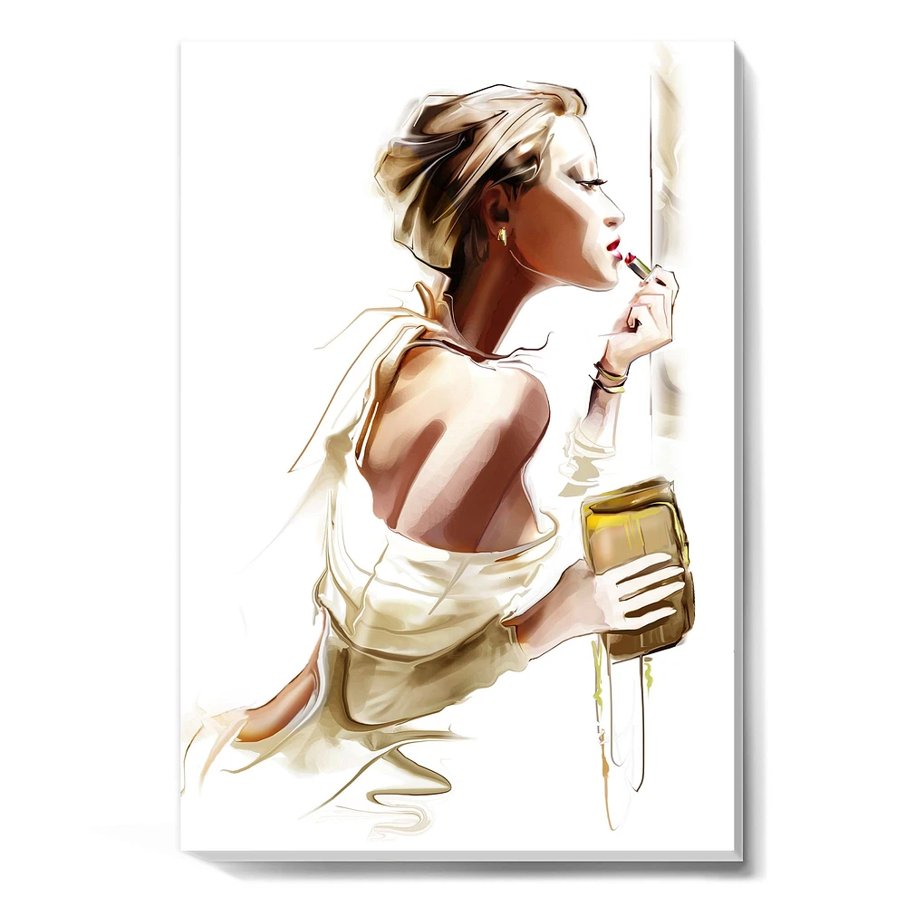 Fashion Woman  Canvas Wall Art Print