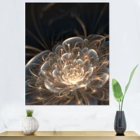 Toile imprimée « Fractal Flower with Golden Rays »