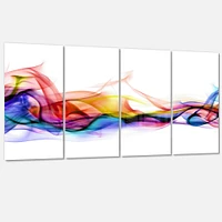 Abstract Smoke Canvas Wall Art - 4 Panels