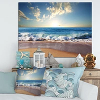 Sea Sunset  Canvas Art Print