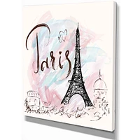 Toile  « with Paris Eiffel Tower »