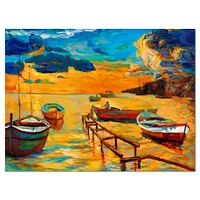 Toile « Boats Beautiful Sea »