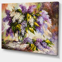 Lilac Bouquet a Vase  Wall Art