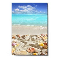 Caribbean Sea Starfish  Canvas Wall Art Print