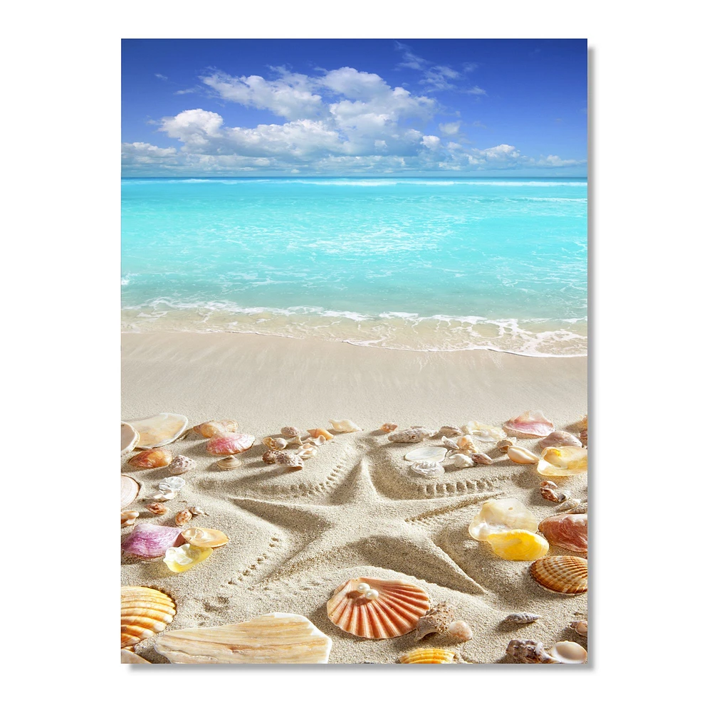 Caribbean Sea Starfish  Canvas Wall Art Print