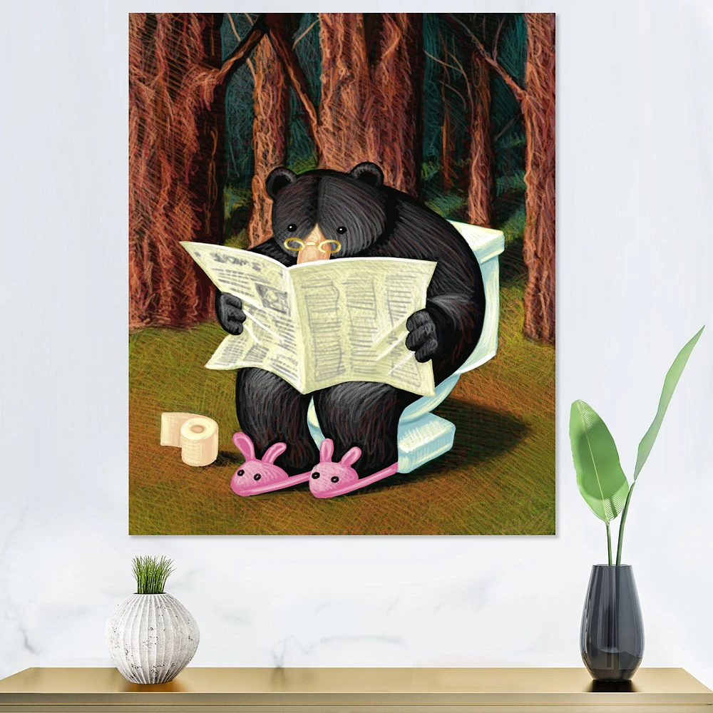 Toile imprimée « Bear the Woods »