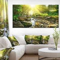 Mountain Stream Forest  Wall Art