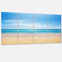 Calm Blue Sea and Sky Canvas Wall Art Panels