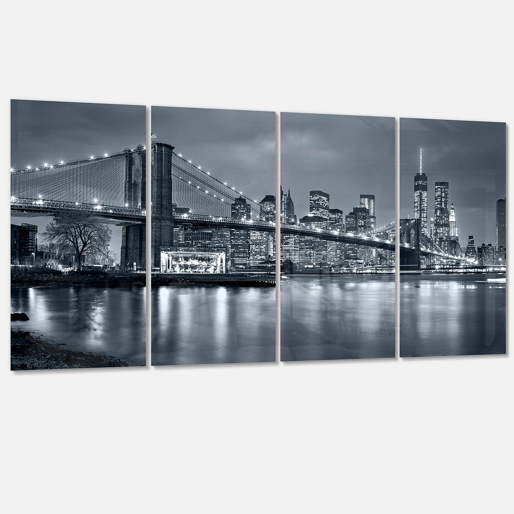 Panorama New York City at Night  Canvas Print