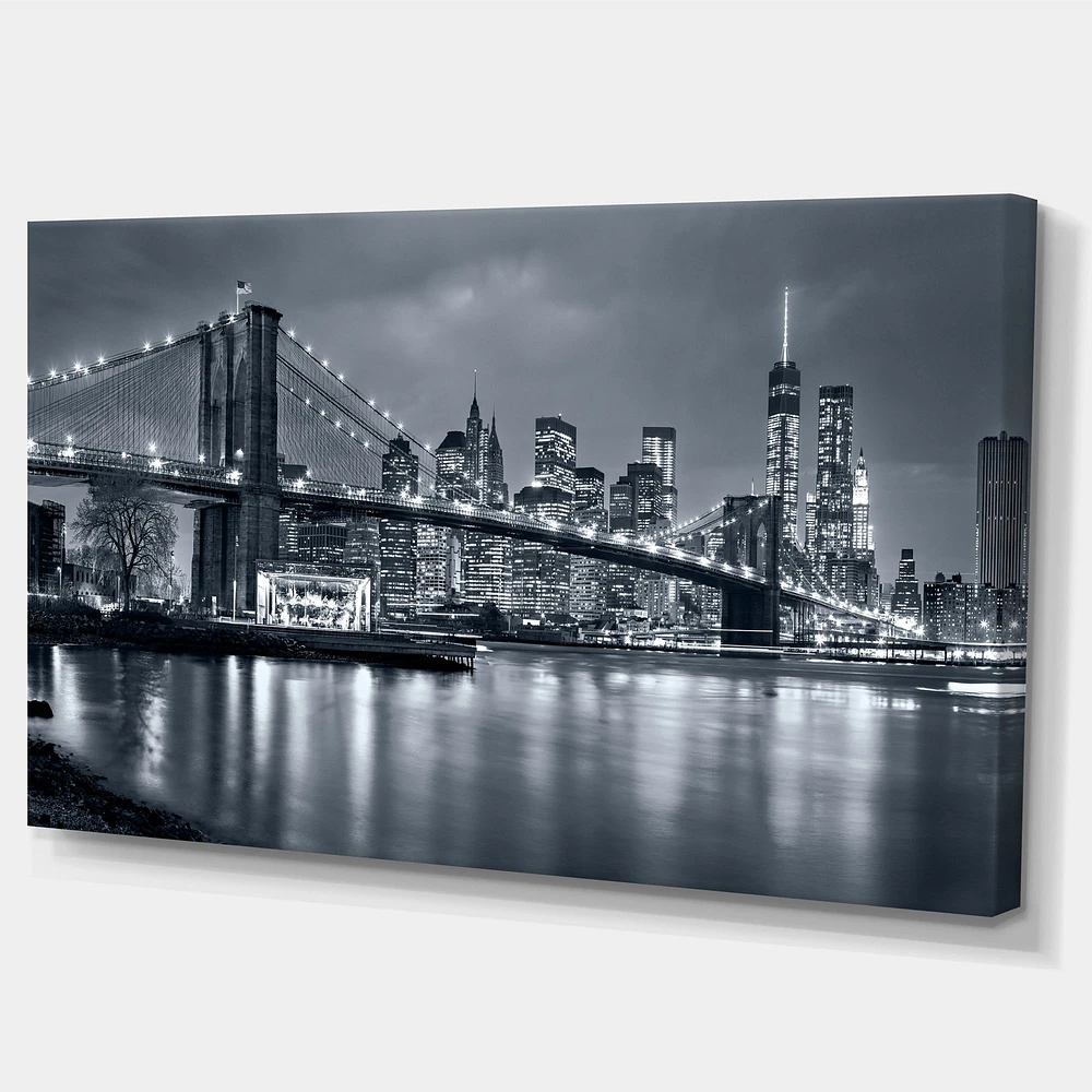 Panorama New York City at Night  Canvas Print