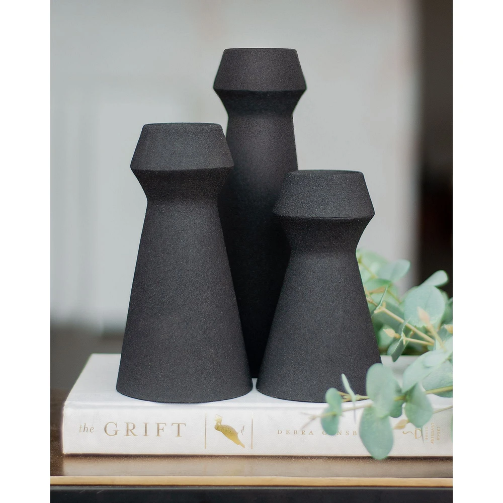 Vase Granfeld en fer noir