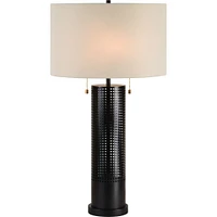 Lampe de Table Hopper en fer noir