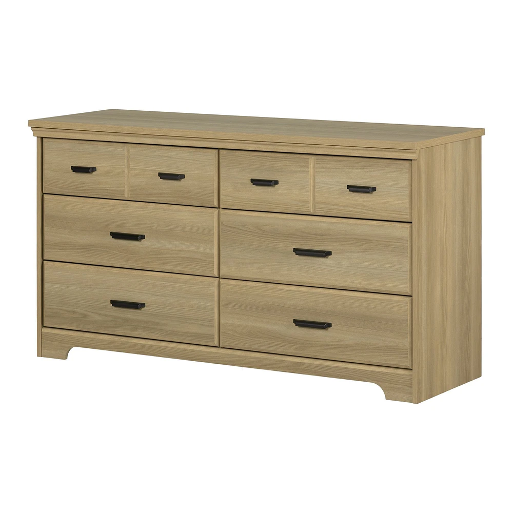 South Shore Furniture Versa 6-Drawer Dresser - Natural Ash