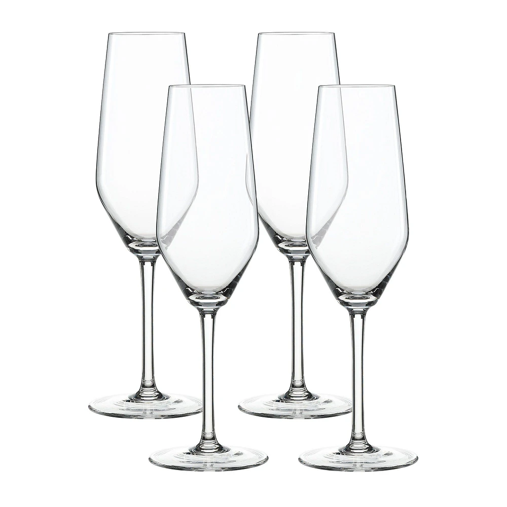 Style Set of 4 Champagne Flutes by Spiegelau