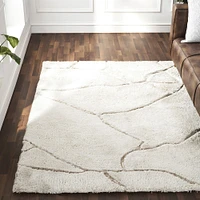 Allen Off White and Taupe Rug