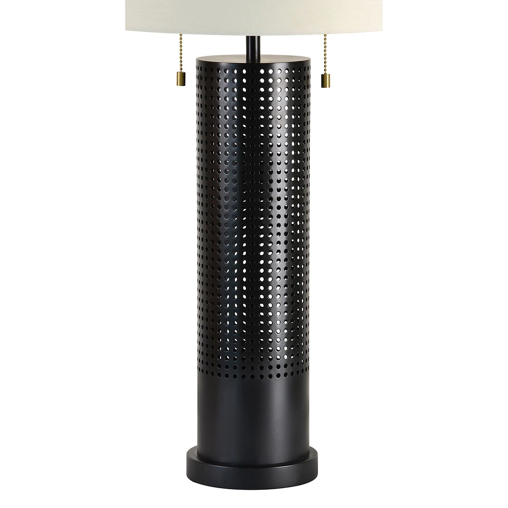 Lampe de Table Hopper en fer noir