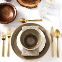 Arezzo Brushed Gold 20-Piece Flatware Set