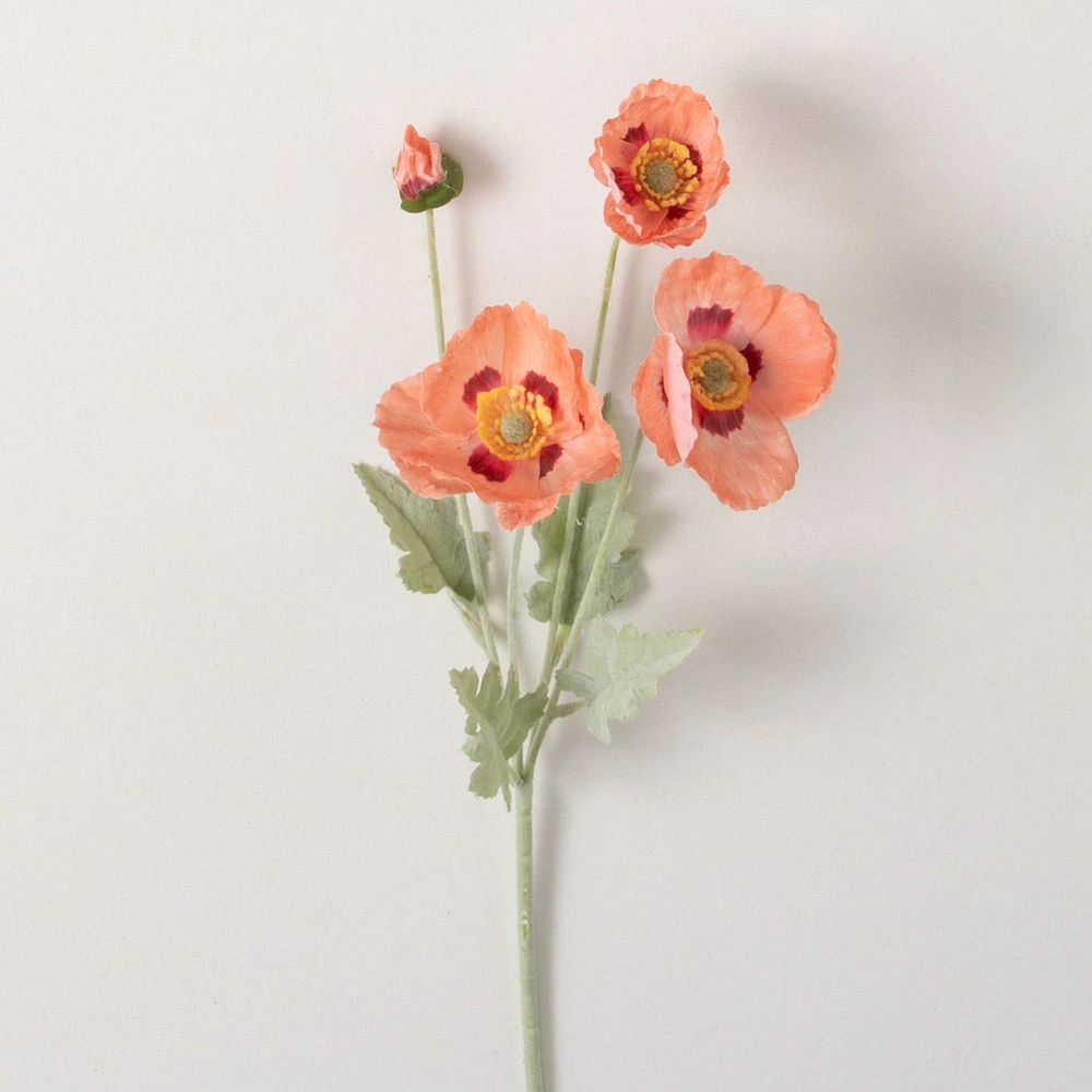 Poppy Stem 6x5x25" - Peach