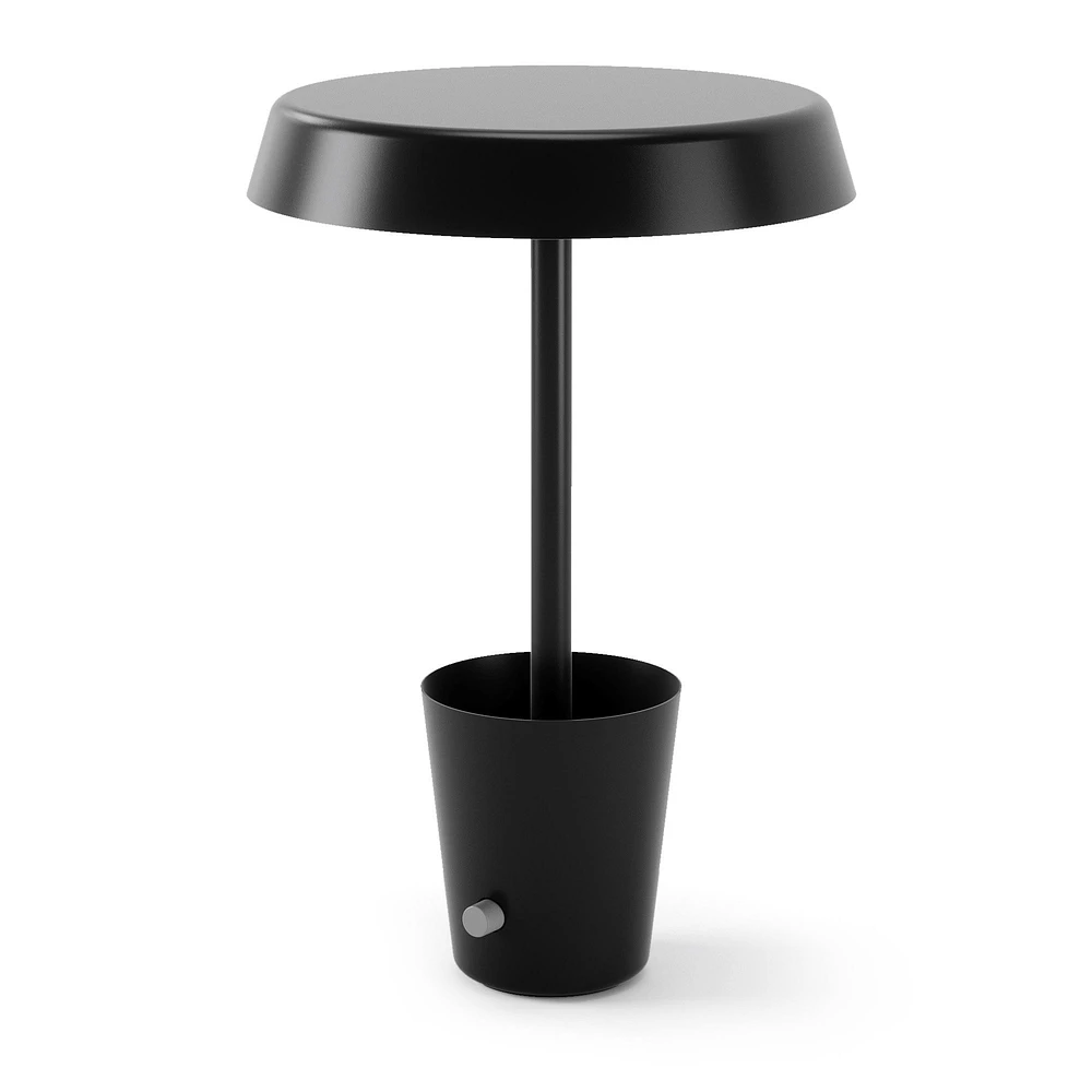 Table Lamp with Storage Cup - Black