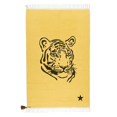 Tapis « Tiger » 100% coton - Jaune