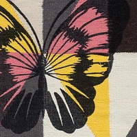 100% Wool Circus Butterfly Rug - Pink