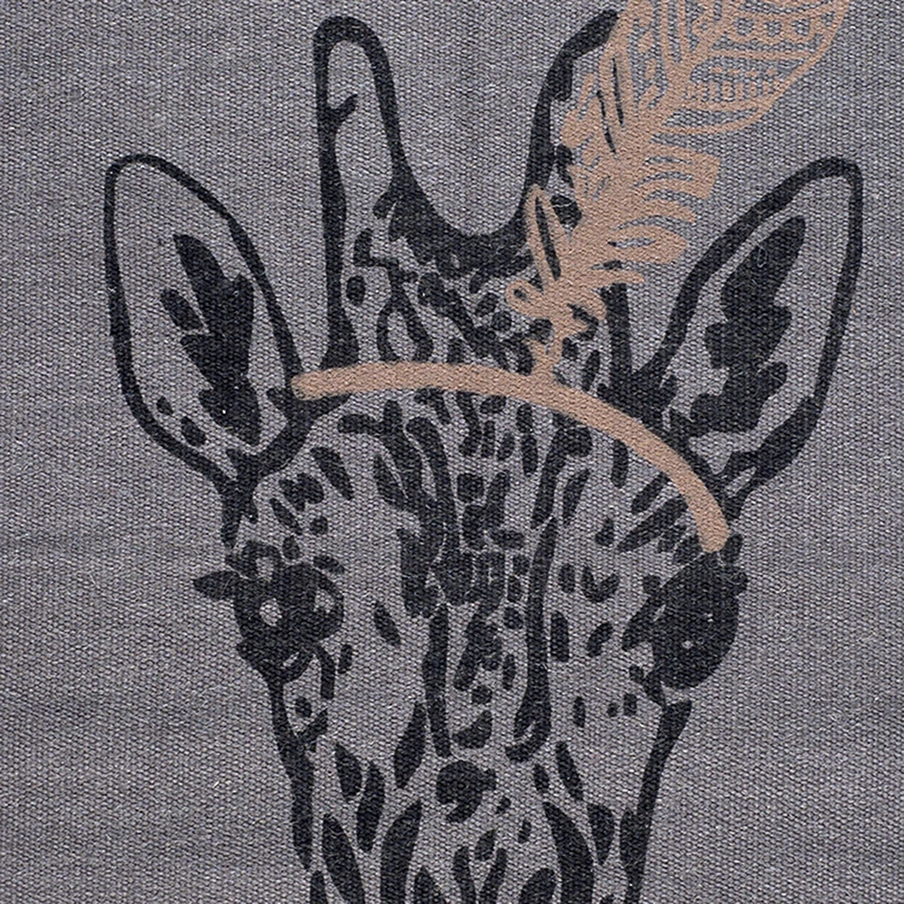 100% Wool Circus Giraffe Rug - Grey