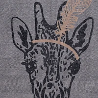 100% Wool Circus Giraffe Rug - Grey