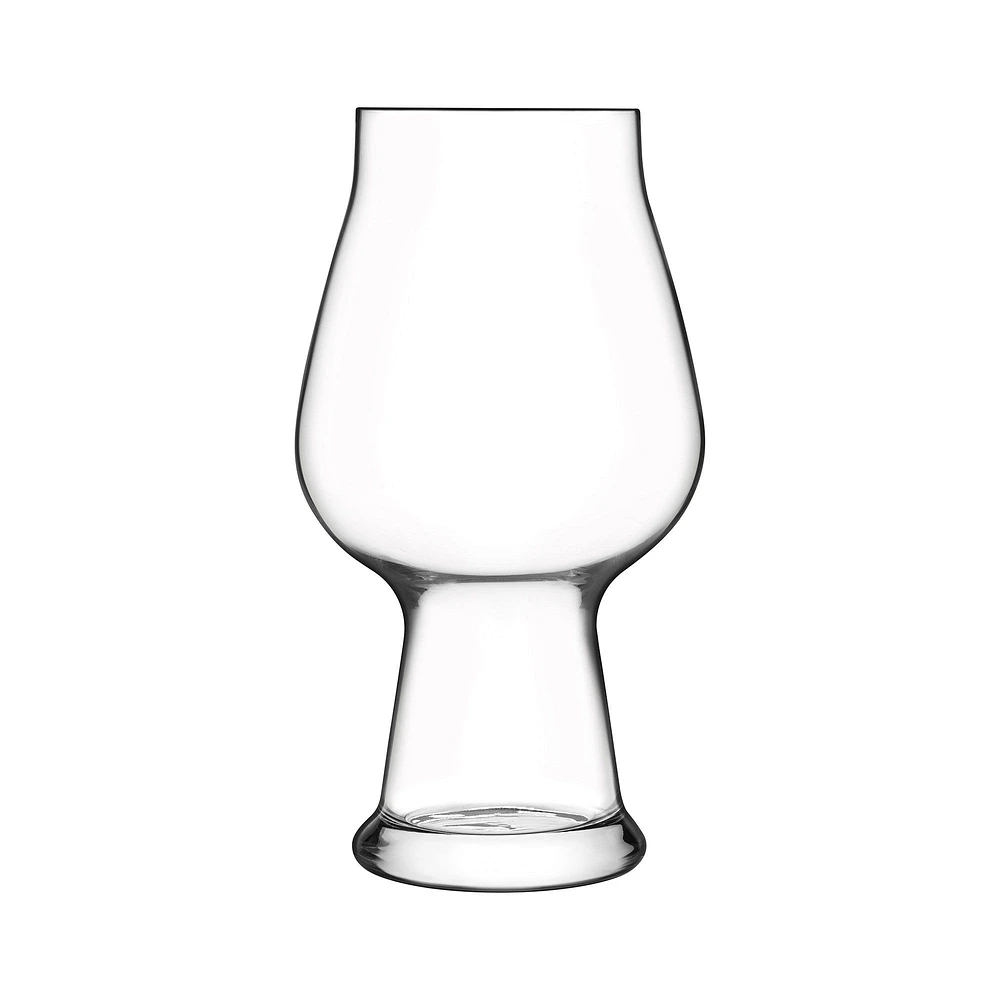 Set of 2 Stout Birrateque Beer Glasses by Luigi Bormioli - 600 ml