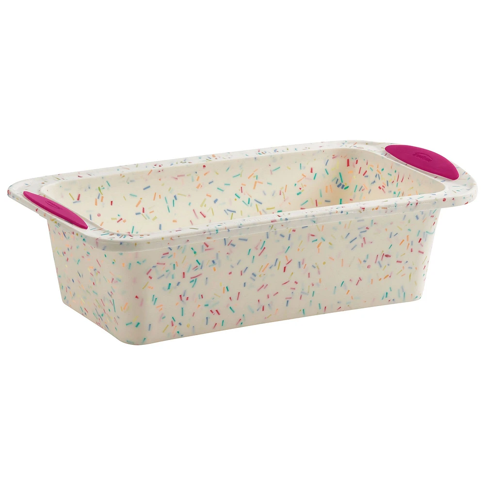 Trudeau Confetti Silicone Loaf Pan