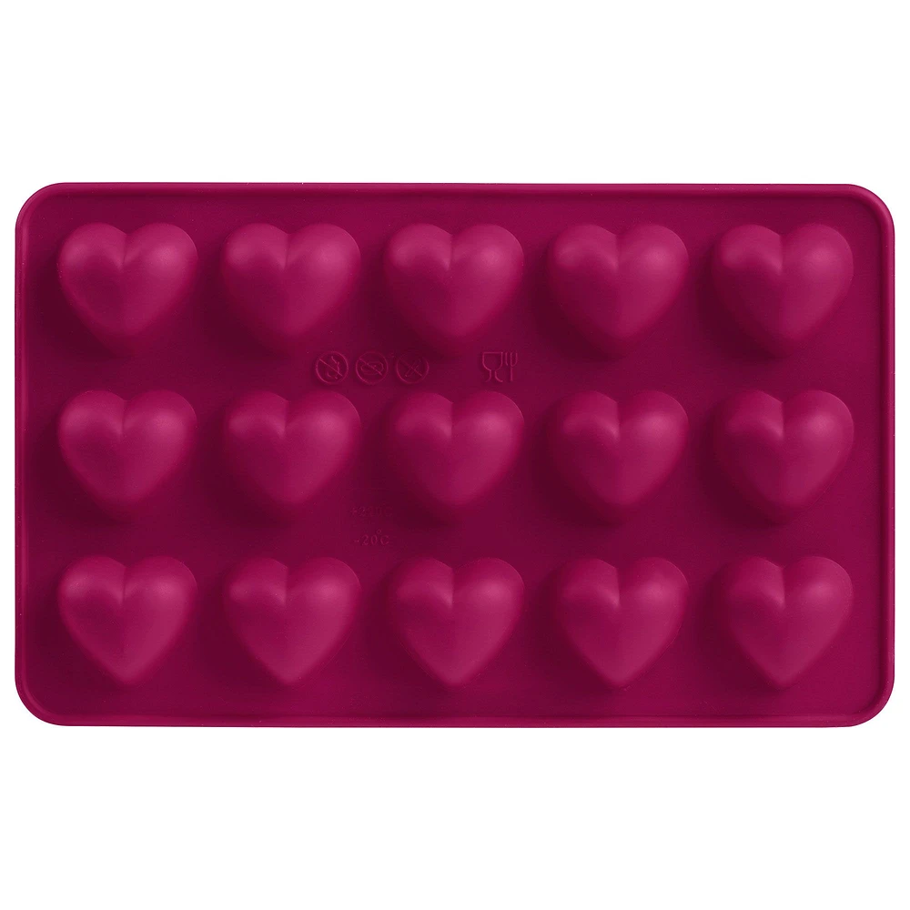 Set of 2 Trudeau Silicone Heart Molds