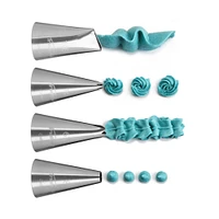 Trudeau 7-Piece Reusable Decorating Set with Metal Tips