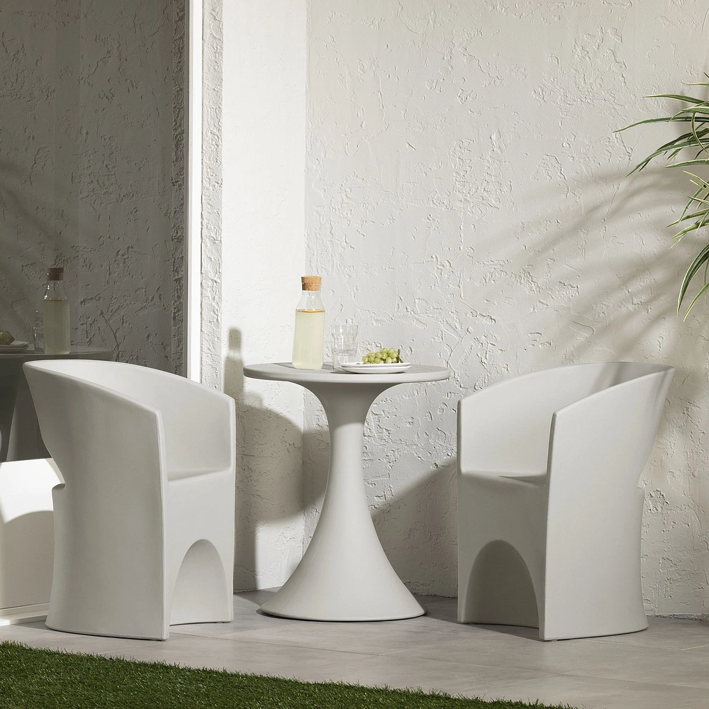 Dalya Table and Chairs Bistro Set Grege by South Shore Furniture