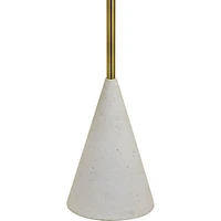 Lampadaire Lacuna en fer et terrazzo moucheté