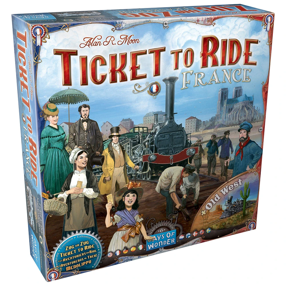 Ticket to Ride Board Game : Map #6 - France / Old West