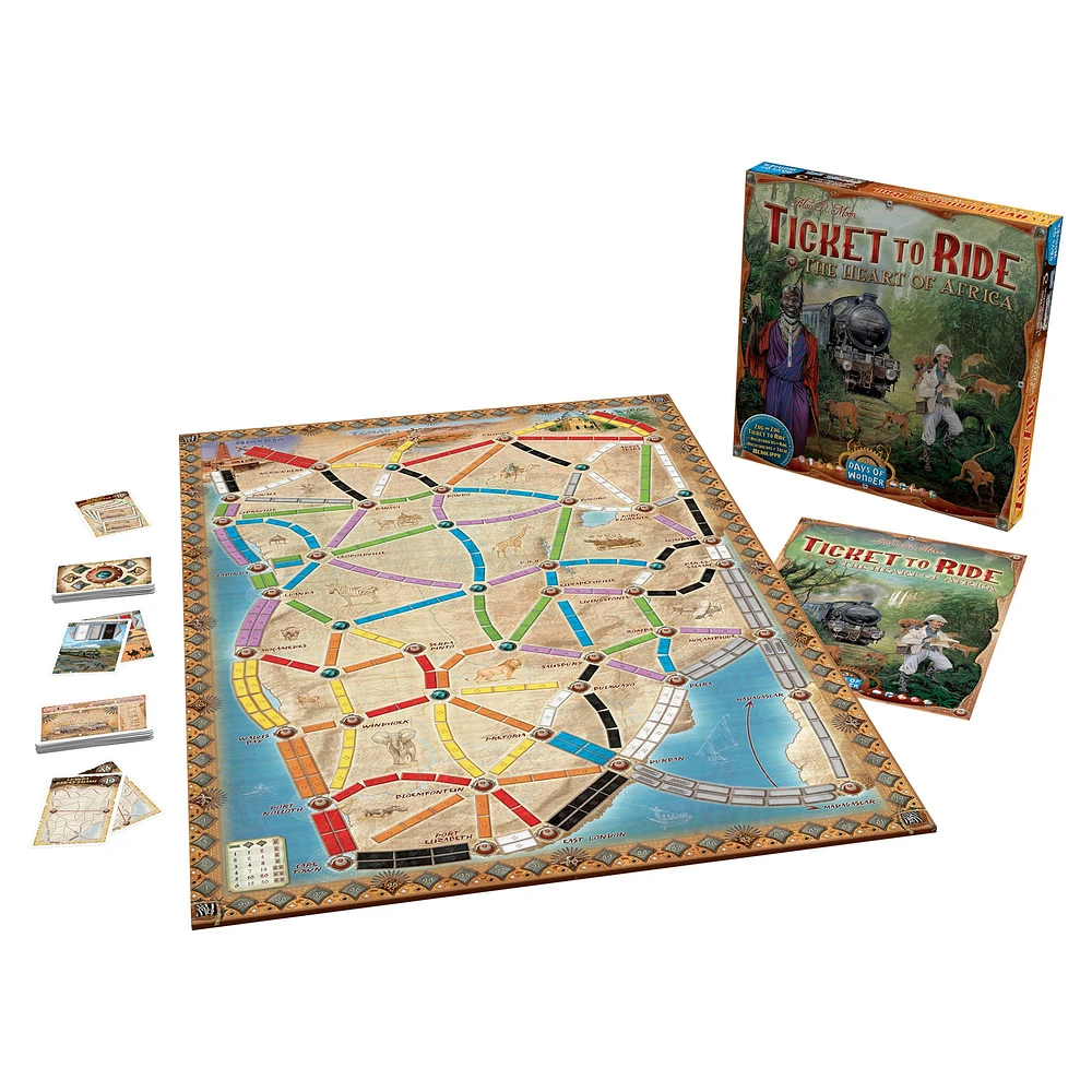 Ticket to Ride Board Game : Map #3 - Africa