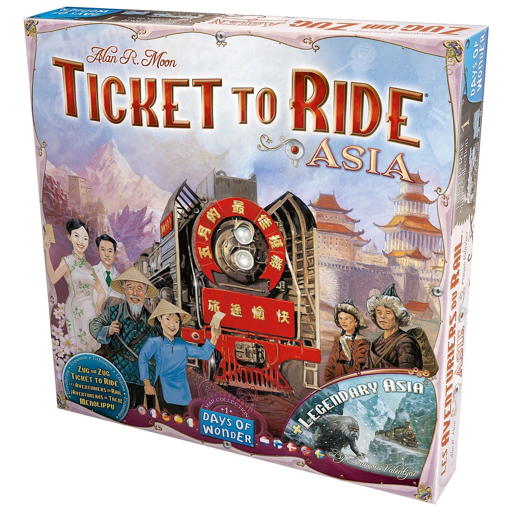 Jeu de société « Ticket to Ride: Map #1 » - Asie