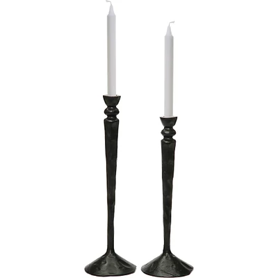 Ensemble Bollington de 2 bougeoirs noirs