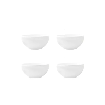 Perfect White Set of 4 Soup Bowls by Vera Wang