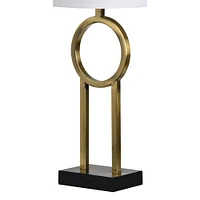 Lampe de table Burlington en fer noir mat