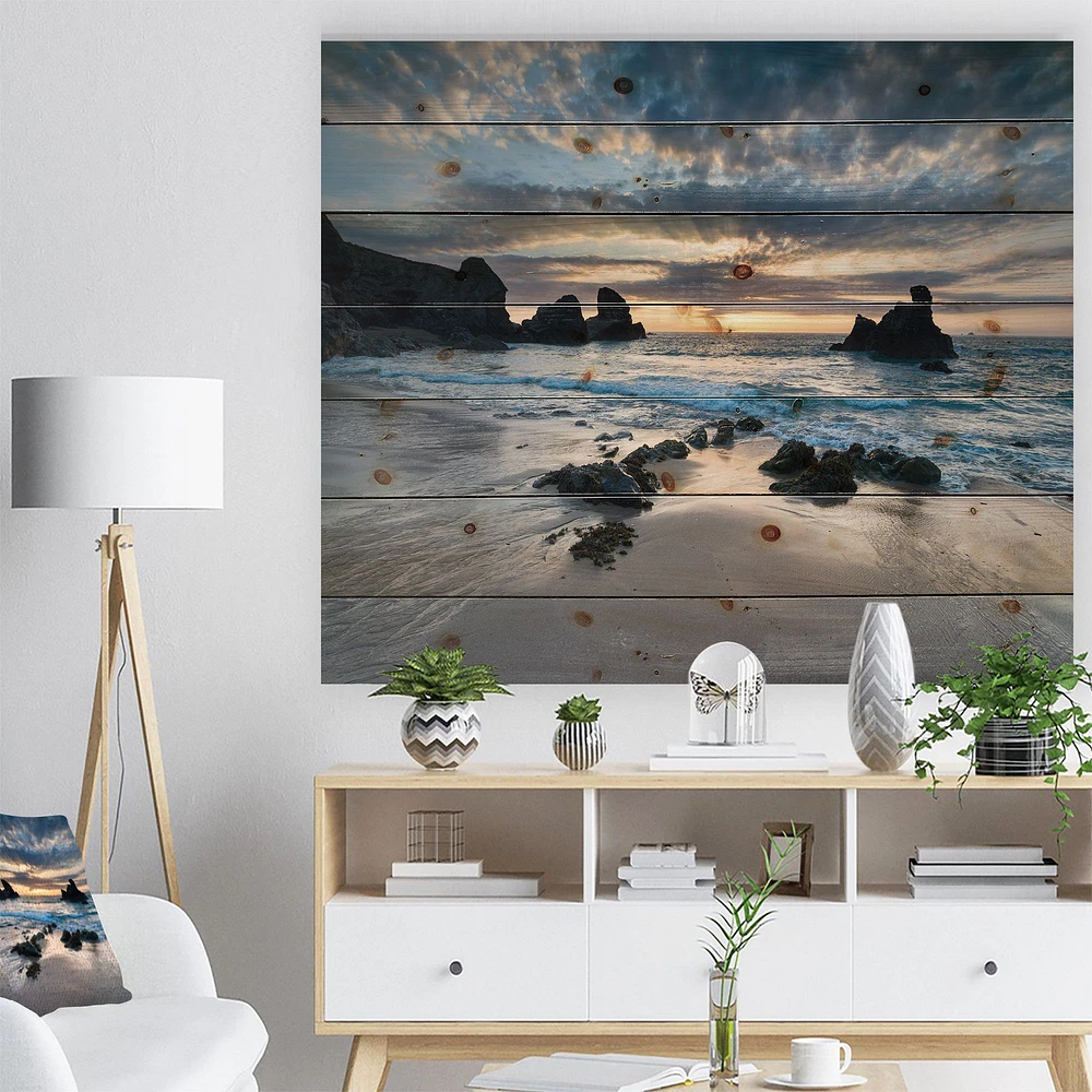 Beautiful Porthcothan Bay Wood Wall Art